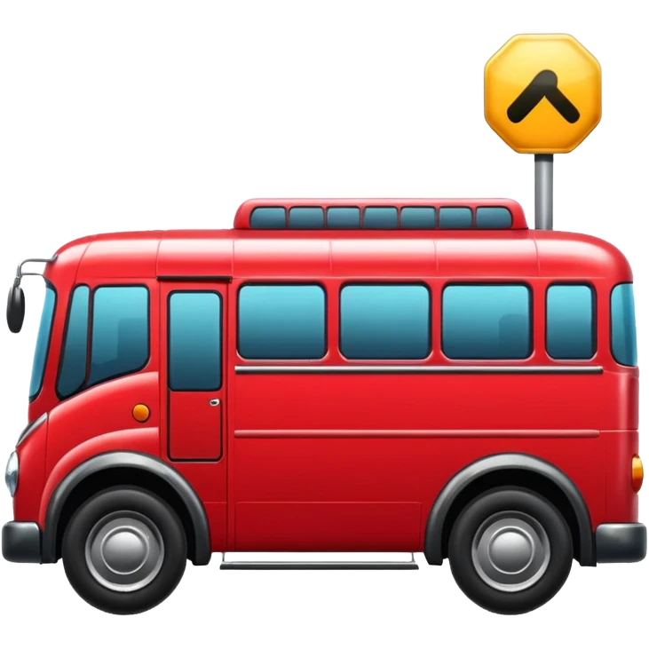 red bus emoji
