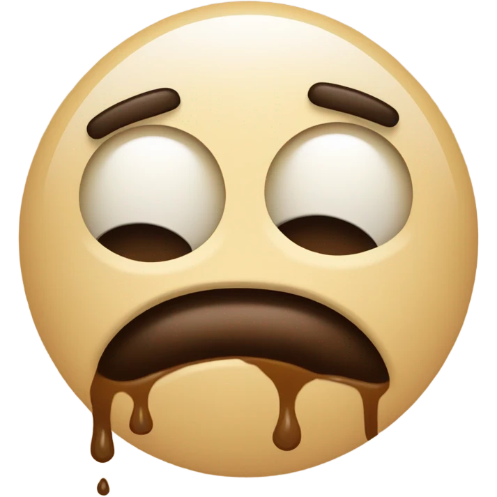 Tired face emoji on caffein   emoji