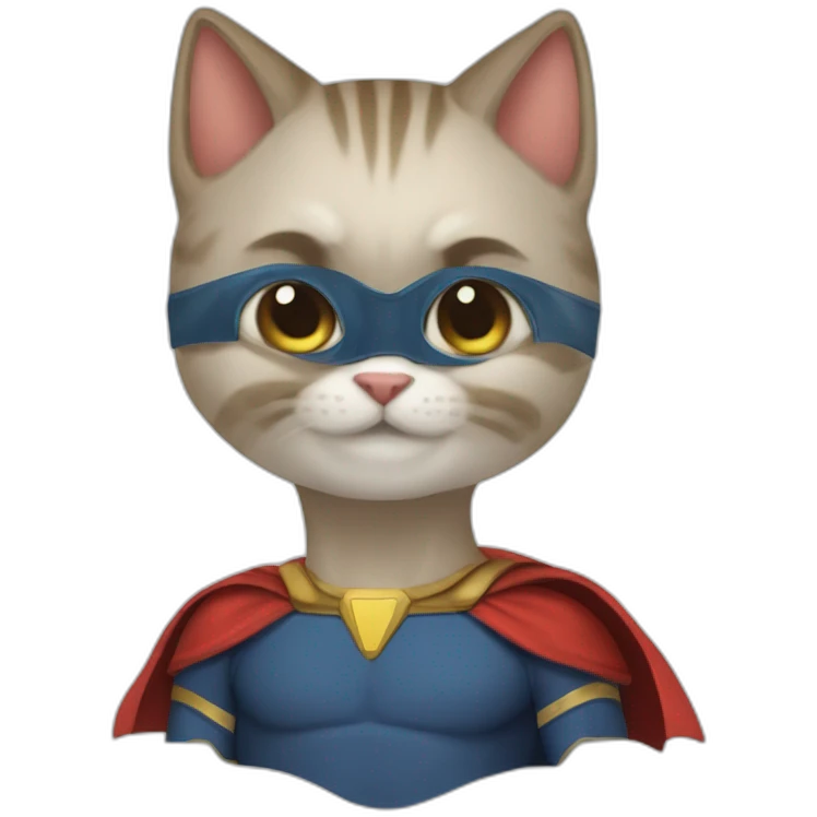Gato superhéroe  emoji