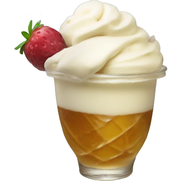 Kombucha ice cream float  emoji