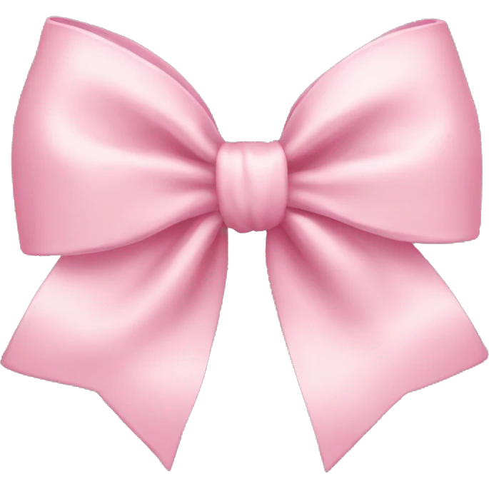Light pink bow emoji