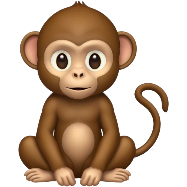 Dark monkey emoji