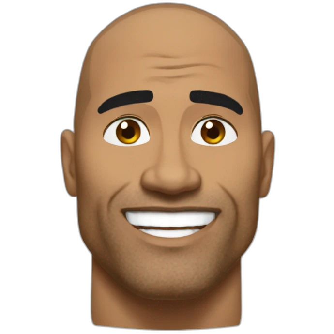 The rock qui lève le sourcils emoji