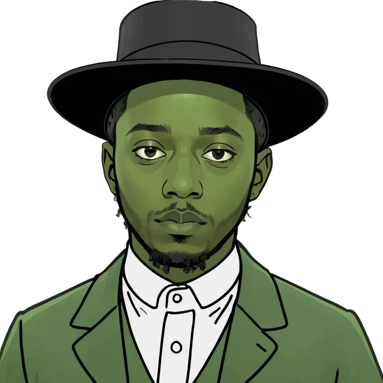 kendrick lamar as an amish man emoji