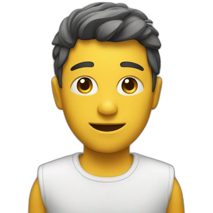 character with pc emoji