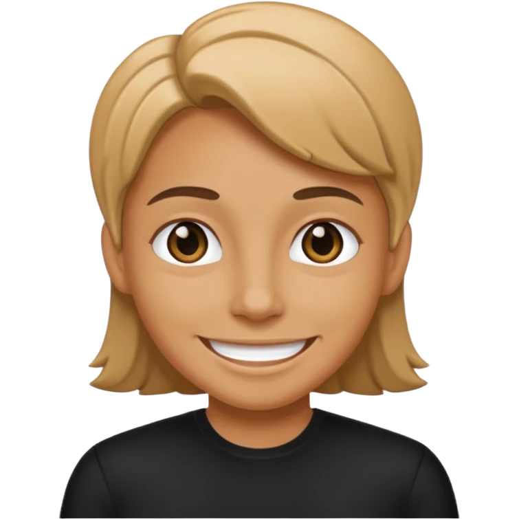 time traveler in black clothes emoji