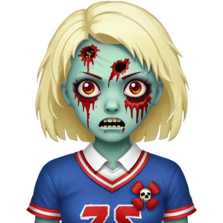 Zombie cheerleader  emoji