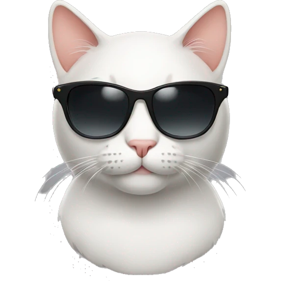 Cat emoji with sunglasses emoji