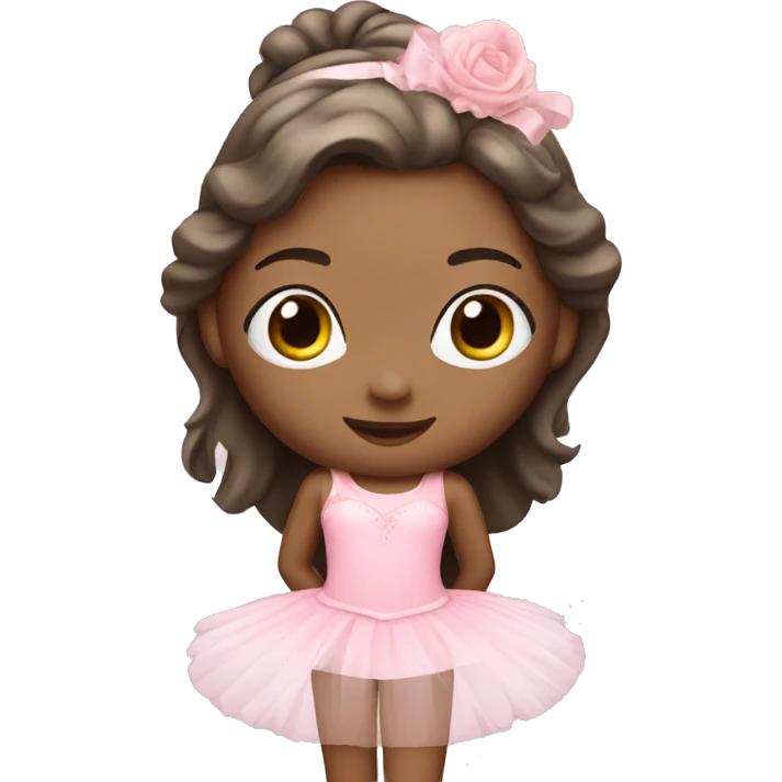 Ballerina in pink emoji