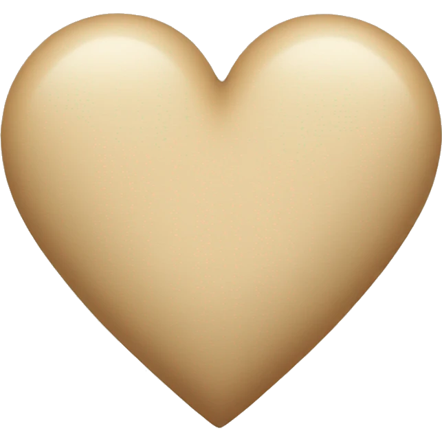 Beige heart emoji