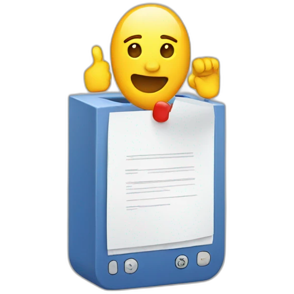 voting with phone emoji