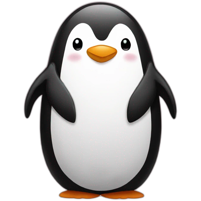 Penguin love emoji