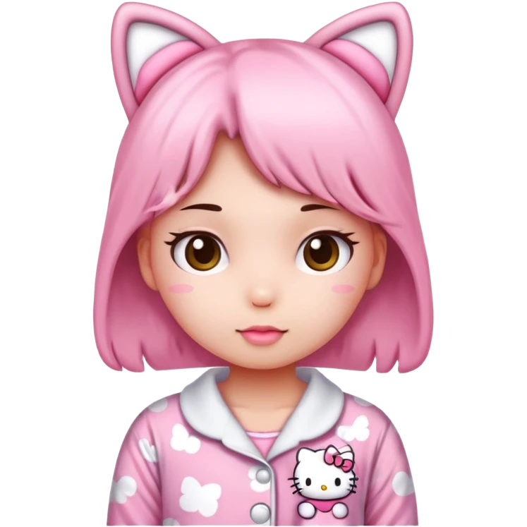 Hello kitty pajamas emoji