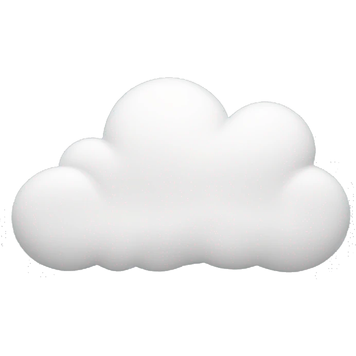Peace logo in white with the structure of a cloud emoji