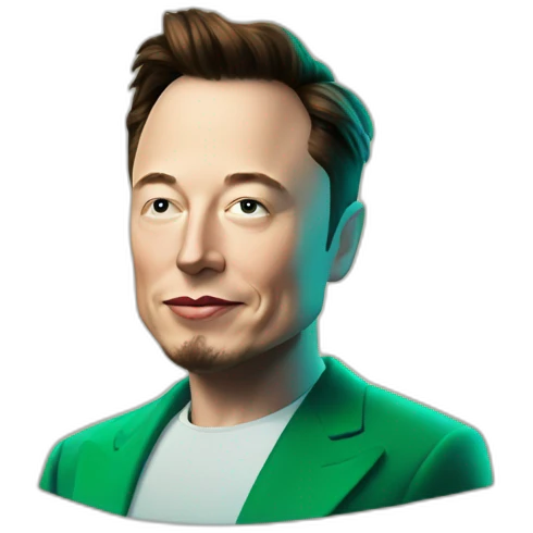 Elon musk in emerald city emoji