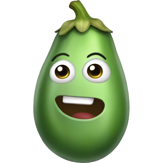 Green eggplant emoji