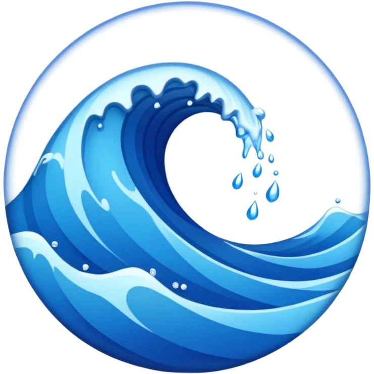 circle with inner waves growing stronger emoji