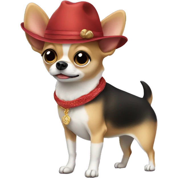 chiwawa with hat emoji