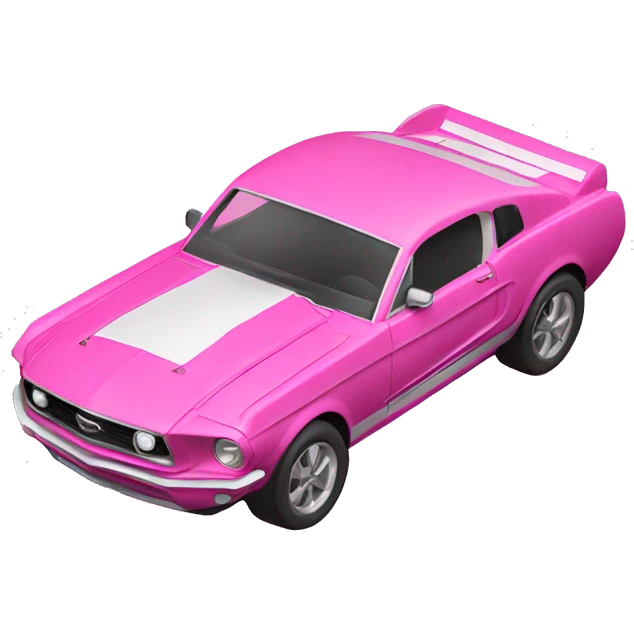 Pink mustang  emoji