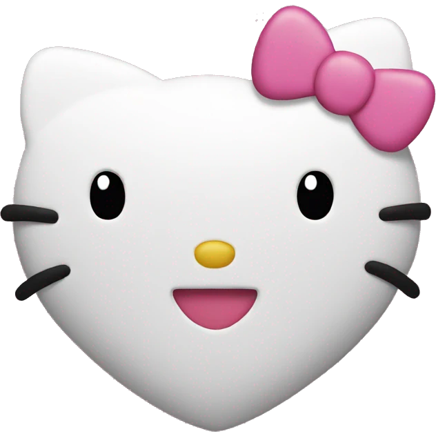 hello kitty heart emoji