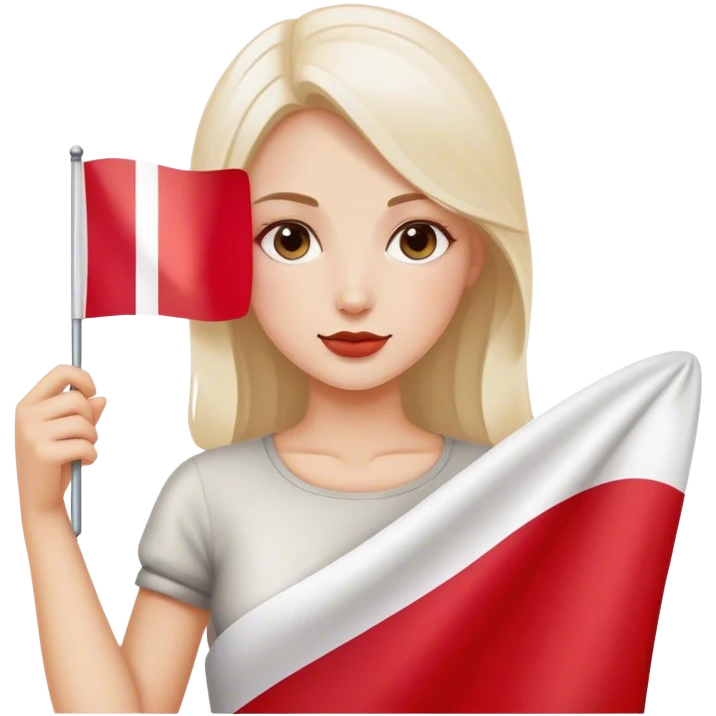 woman with polish flag emoji