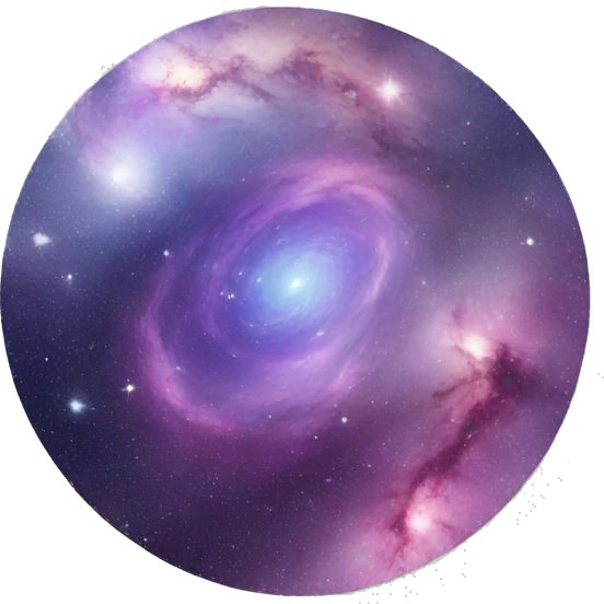 Circular galaxy emoji