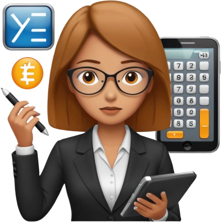 Business analytics Woman emoji