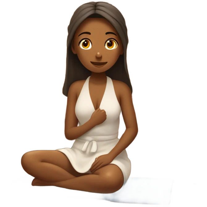 Girl in the sauna emoji