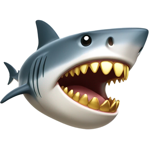 Shark with grillz emoji
