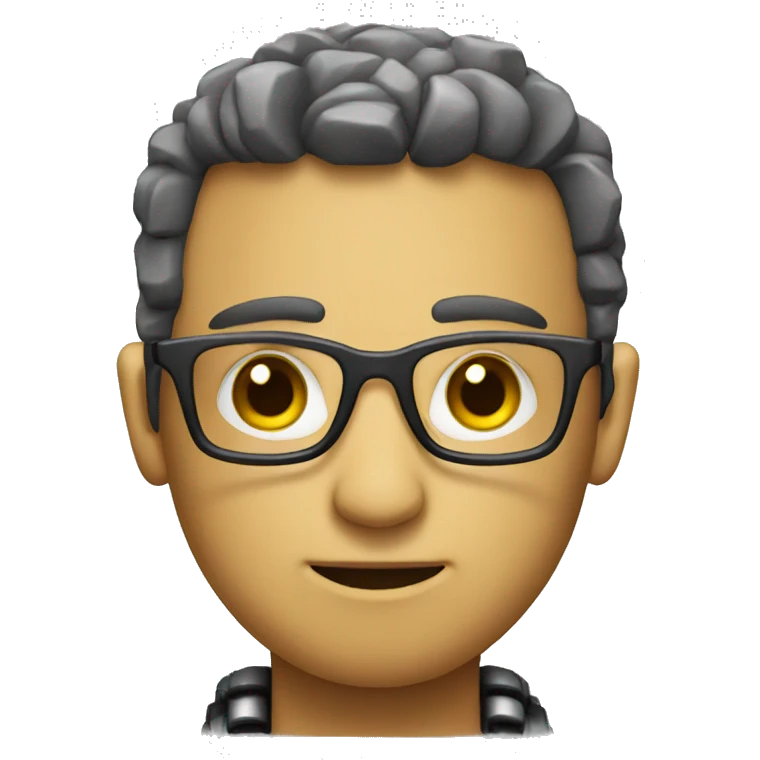 half nerd half robot emoji