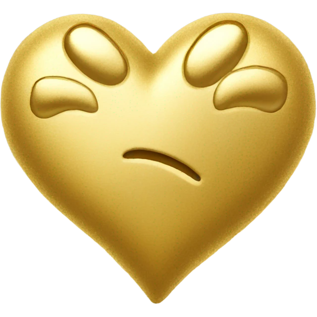 Golden heart emoji