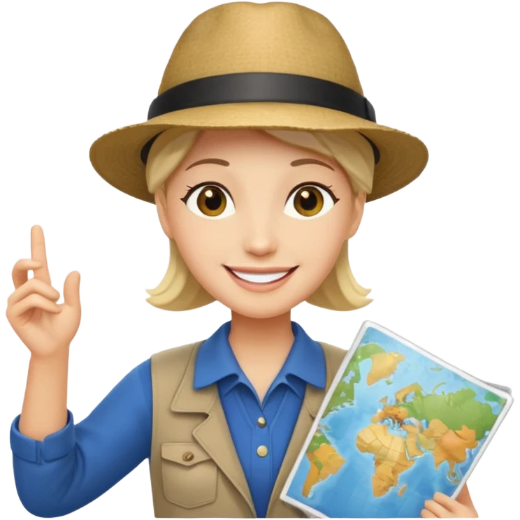tour guide in USA emoji