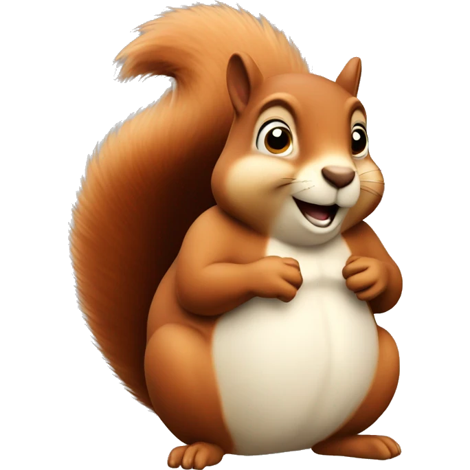 a fat squirrel  emoji