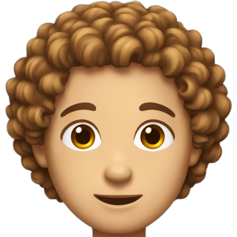 Italy no curly hairs emoji