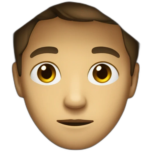 Homme avec une capuche triste emoji