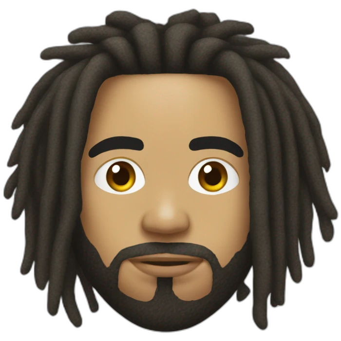 Lenny kravitz dreadlocks head emoji