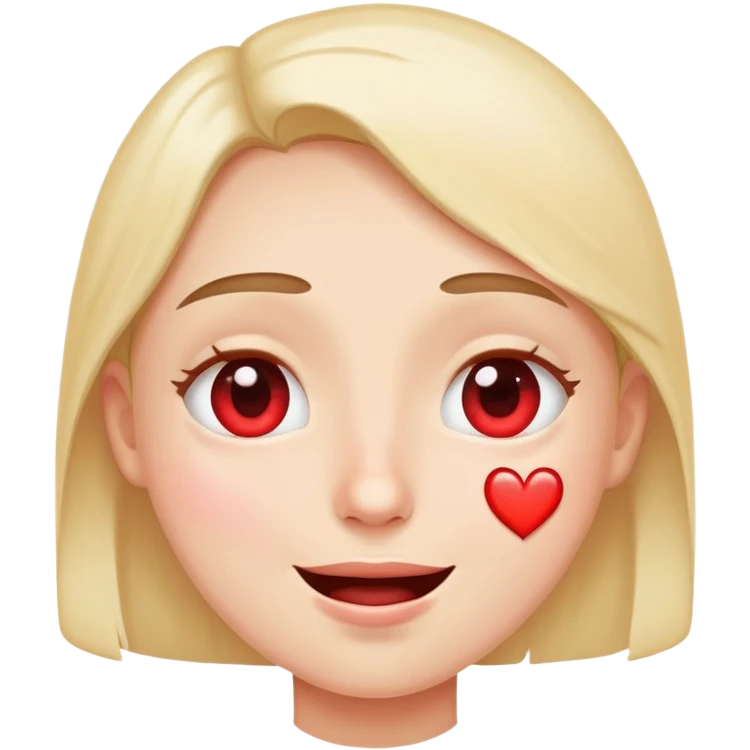 Heart eyes happy with tears going down emoji