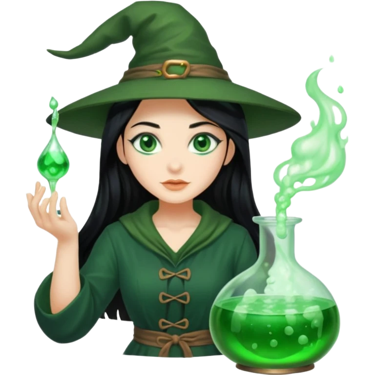green witch cooking potion emoji