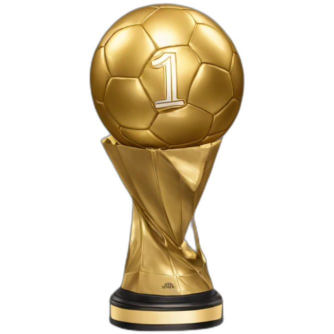 Messi avec ballon d'or emoji