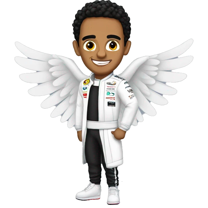 Lewis hamilton with wings emoji