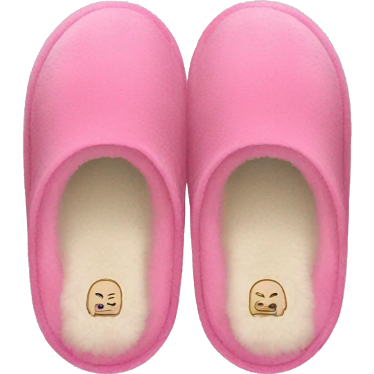pink ugg slippers emoji
