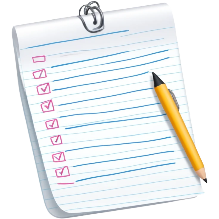 to do list paper emoji