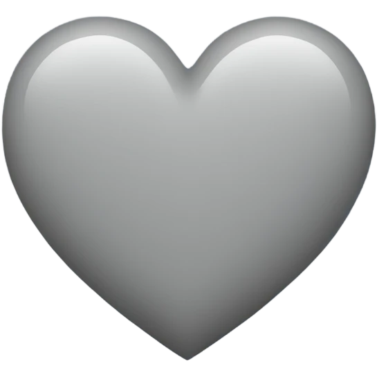 Grey heart emoji
