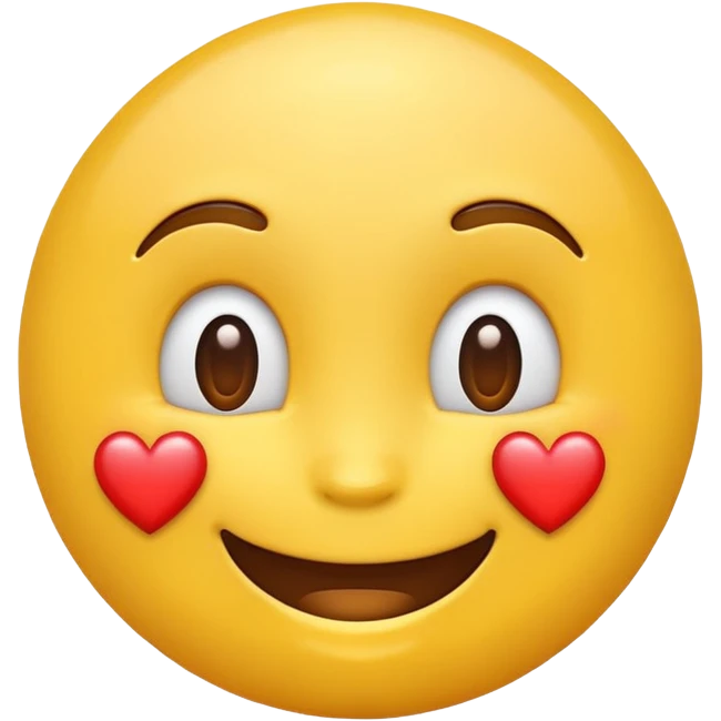 Smiling emoji with hearts  emoji