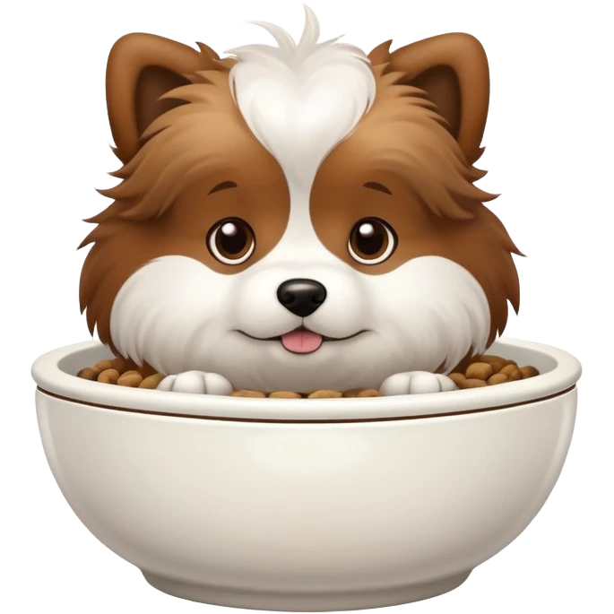 Dog in a bowl emoji
