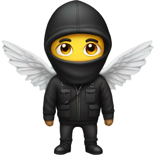 Robber with wings emoji