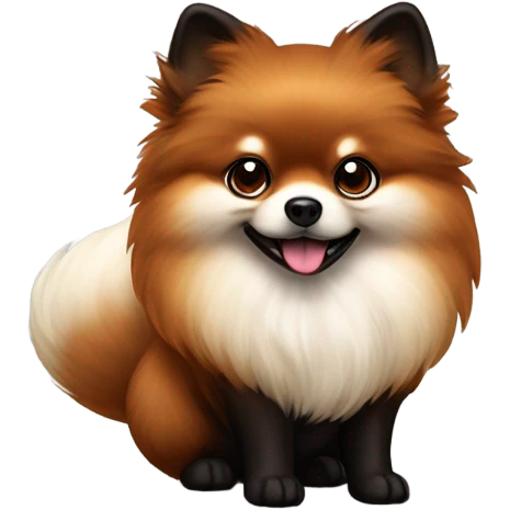 Fox Sable Pomeranian emoji