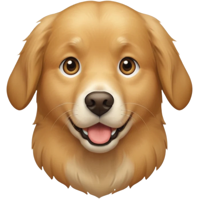 I want an emoji of a goldenretriever with this emoji 😱 emoji