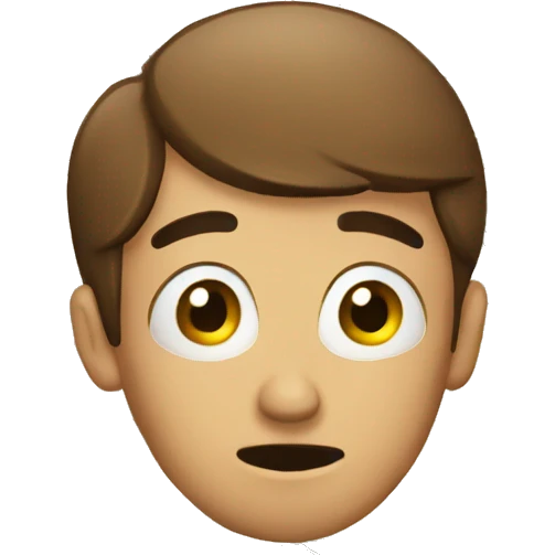 confused person looking at map emoji