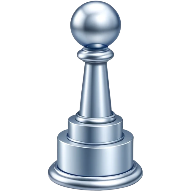 silver push pinblue silver trophy emoji